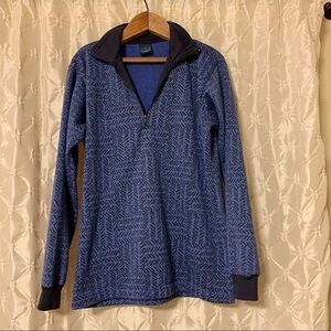 Vintage Patagonia Blue Quarter Zip Capilene Pullover Fleece Jacket Top